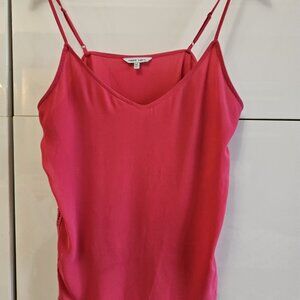 Hot Pink Embroidered Camisole Tank